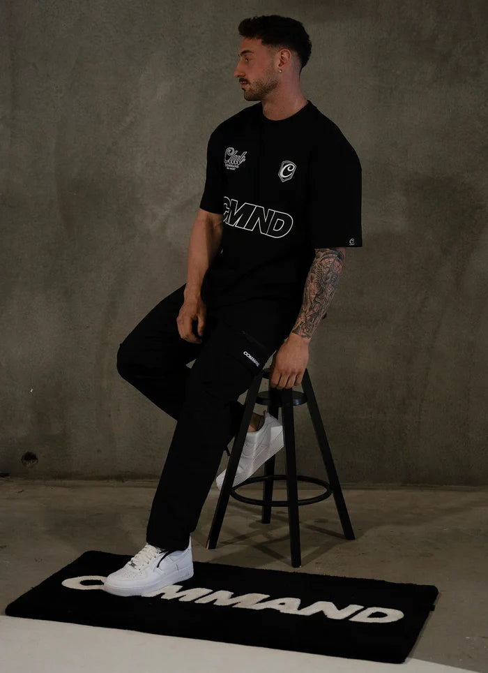 COMMAND Jersey Tee (Black/White)