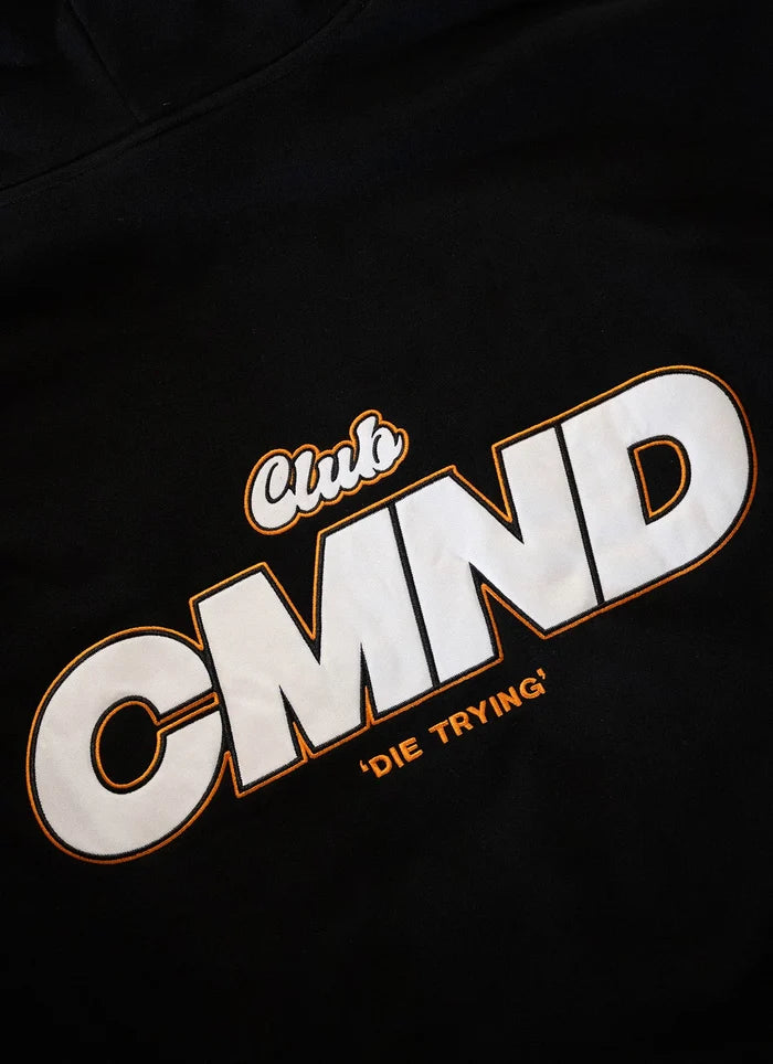 Command Reverse Jersey Oversized Hoodie (Black/Orange)