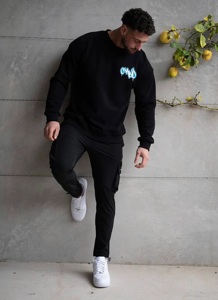 Command Street Script Crew (Black/Blue)