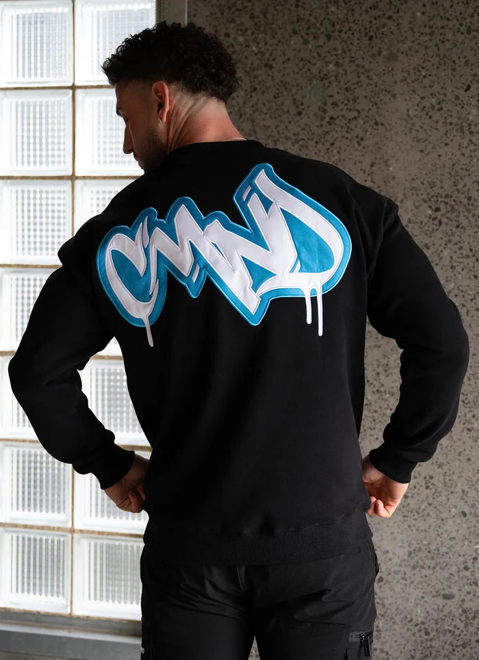 Command Street Script Crew (Black/Blue)