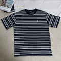 Contrasting color stripe T-shirt