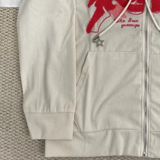 Corduroy Cardigan Sweatshirt