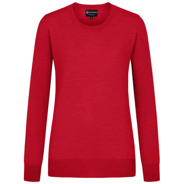 Giesswein Crew Neck cotton Women - flame red 343