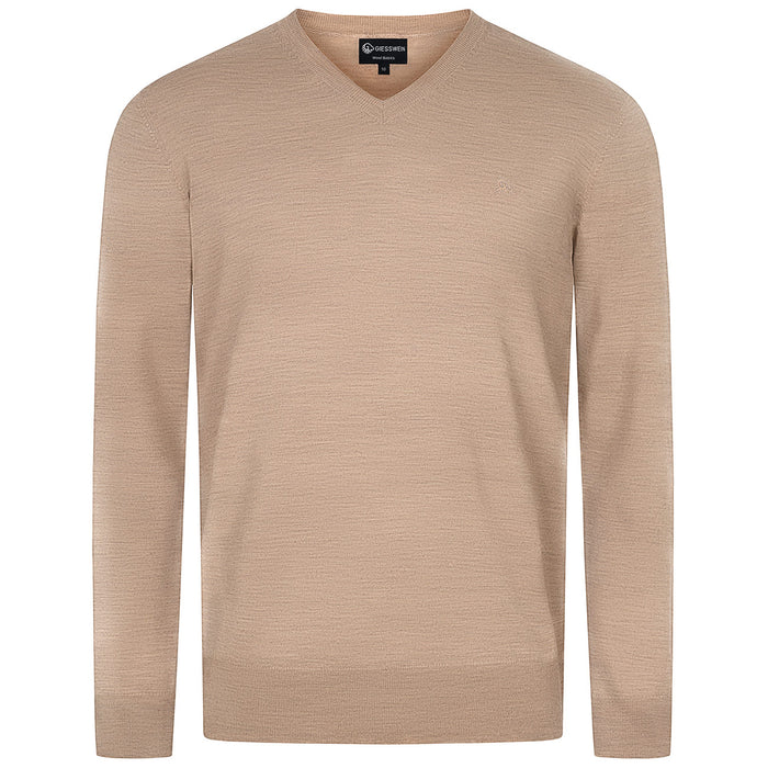Giesswein V-Neck cotton Men - sandmelé 212
