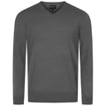Giesswein V-Neck cotton Men - grey 017