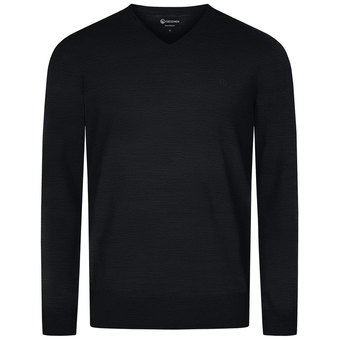 Giesswein V-Neck cotton Men - anthracite 029