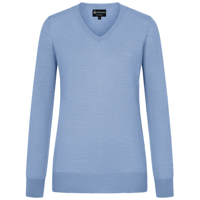 Giesswein V-Neck cotton Women - sky blue 519