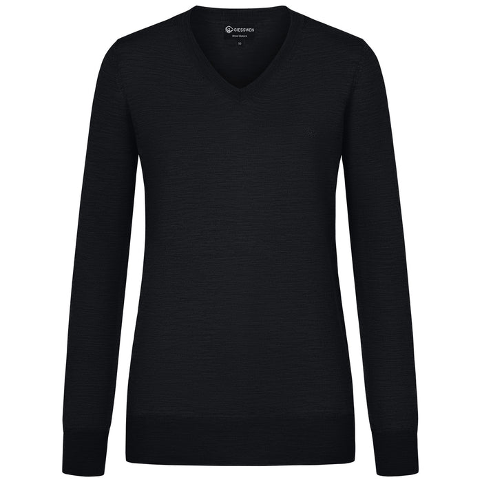 Giesswein V-Neck cotton Women - anthracite 029