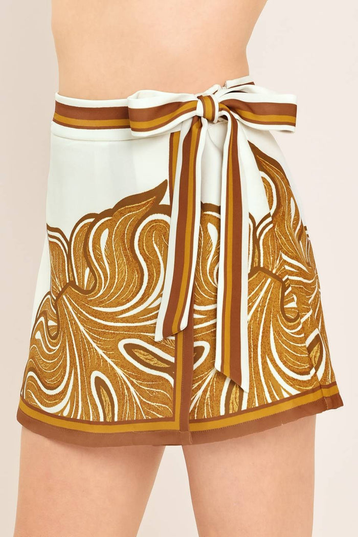 Count Me In Printed Mini Skirt