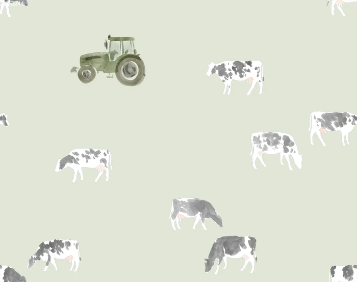 Cows Sage - Family Fabrics B.V.