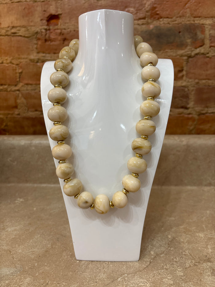 Cream Marble Necklace