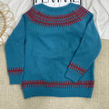 Crew Neck Color-Blocked Sweater