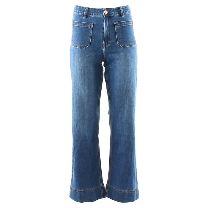 Cristal Wide Leg Jean Regular (Mid Wash)