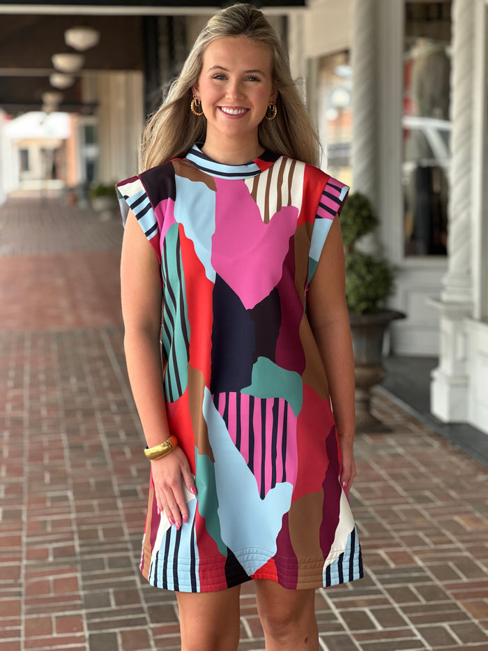 Crosby Beatrix Dress in Field Study