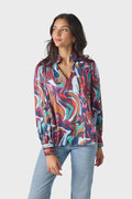 Crosby Lyla Blouse in Color Current