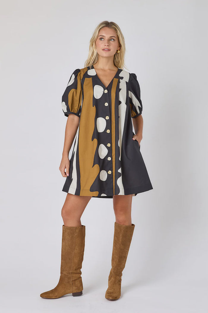 Crosby Stevie Dress in Wild Line