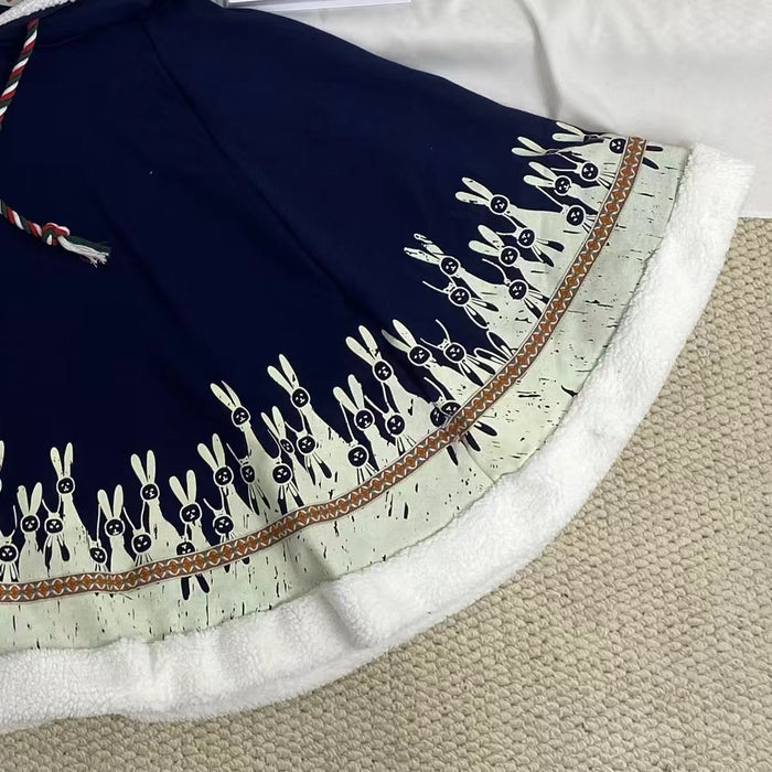 Cute Patchwork Rabbit Ear Jacket