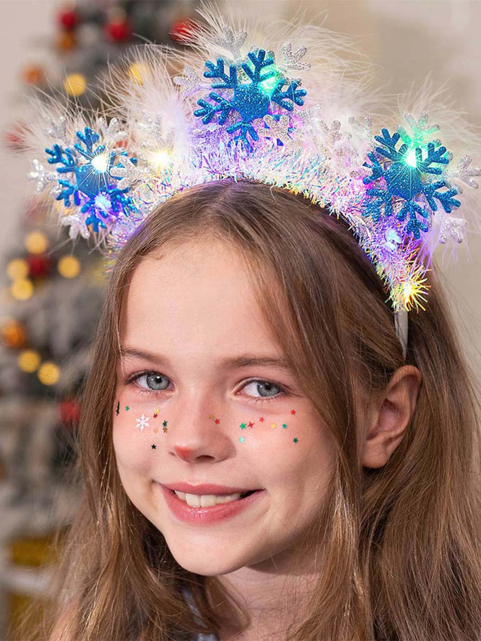 Cute Snowflake LED Headband for Festivals