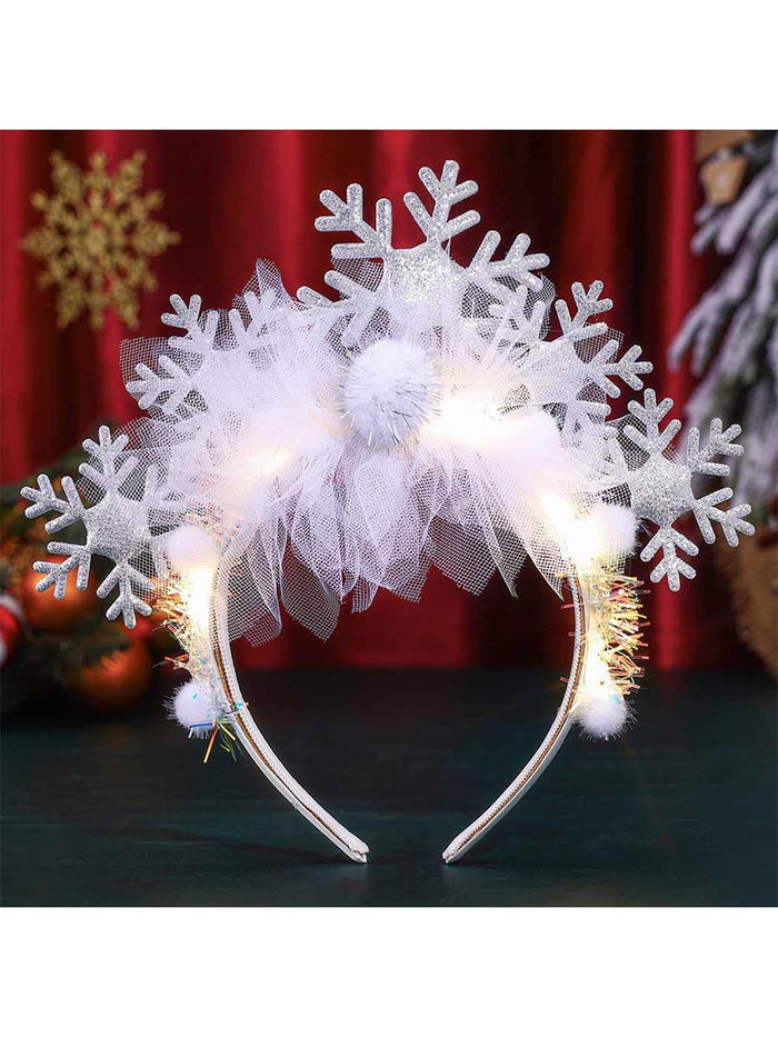 Cute Snowflake LED Headband for Festivals