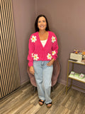 Daisy Cardigan (Fuchsia)