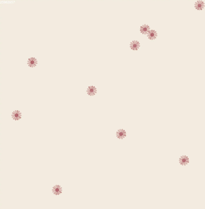 Daisy Pink Light Beige - Family Fabrics B.V.