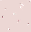 Daisy Stem Pink - Family Fabrics B.V.