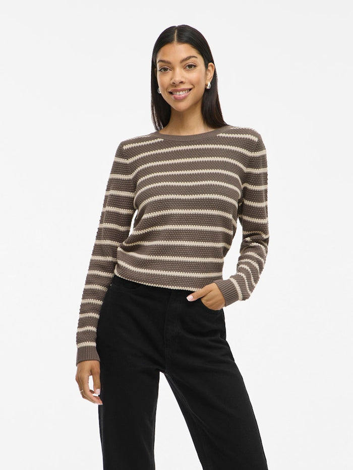 Dalo Stripe Jumper (Falcon/Sandshell)