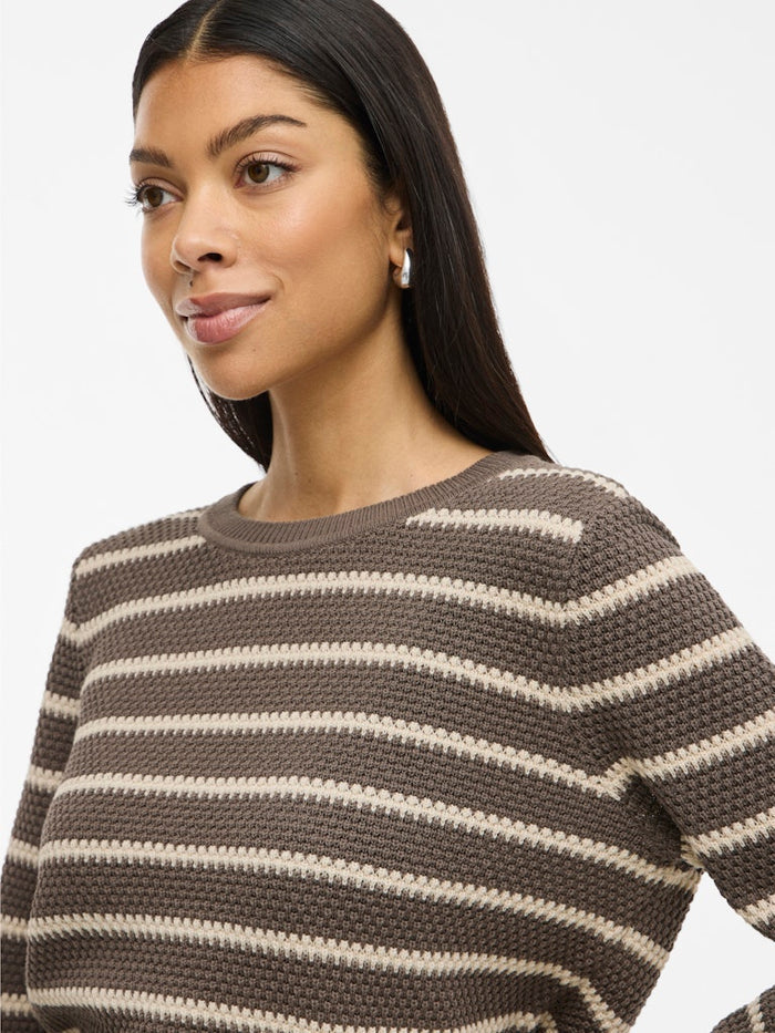 Dalo Stripe Jumper (Falcon/Sandshell)
