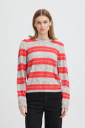 Dalores Knit Jumper (Grey/Teaberry)