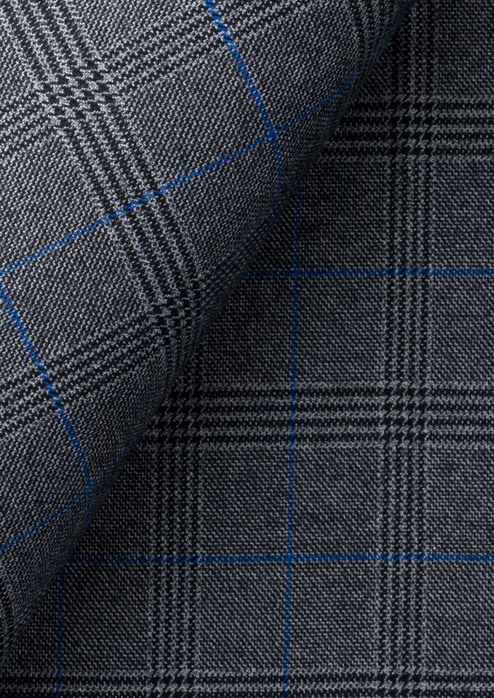 Dark Grey Prince of Wales Vest - SARTORO