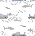 Deep Sea Diving Off White - Family Fabrics B.V.