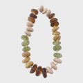 Delray Chunky Beaded Necklace- Tortoise/Chartreuse Mix