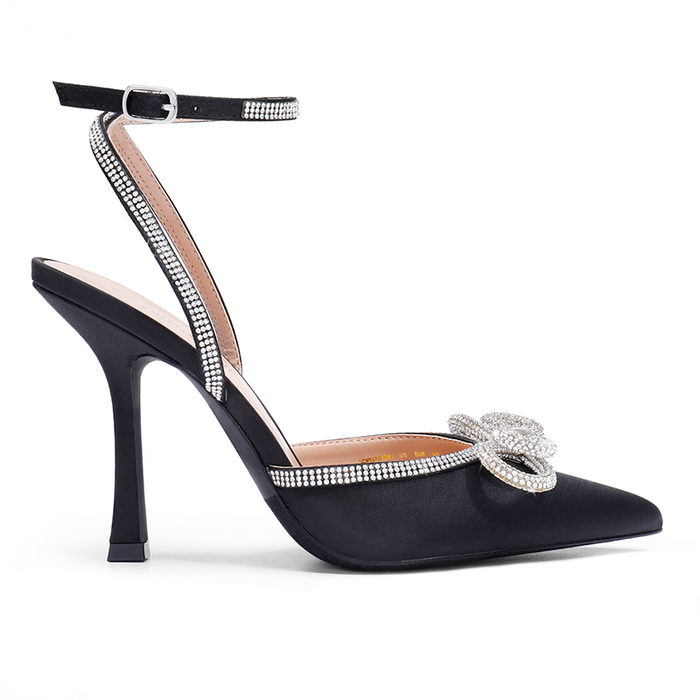 Destiny Rhinestone Strap Pumps