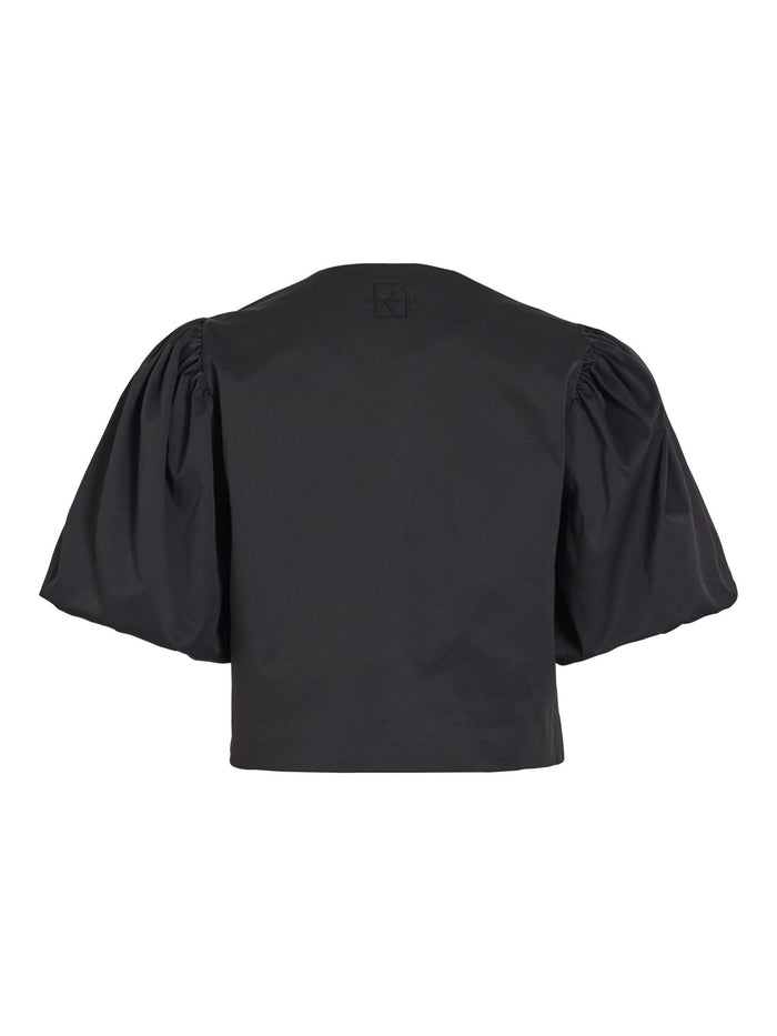 Detta Puff Sleeve Top (Meteorite)