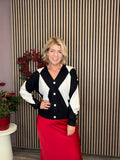 Diamond Cardigan (Black Beauty/Birch)
