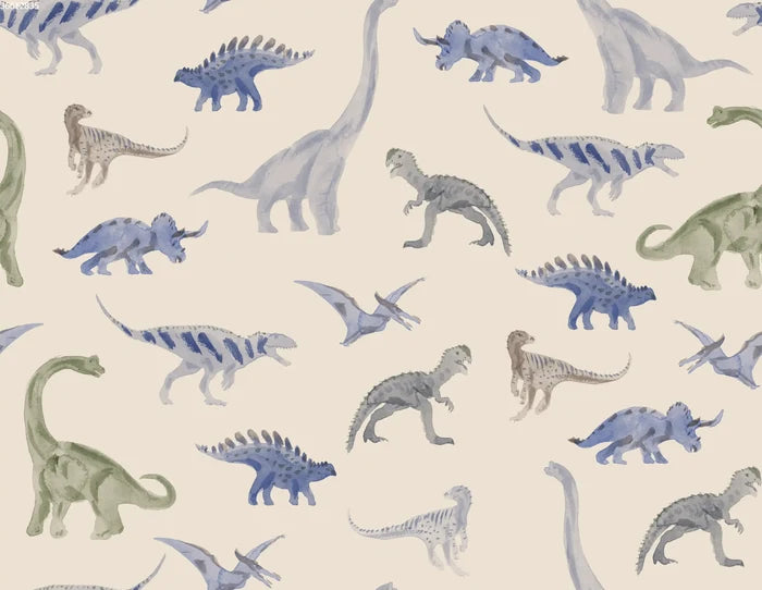 Dinosaur Blue Big - Family Fabrics B.V.