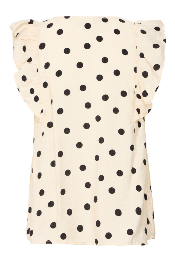 Dita Sleeveless Top (Birch Dot)