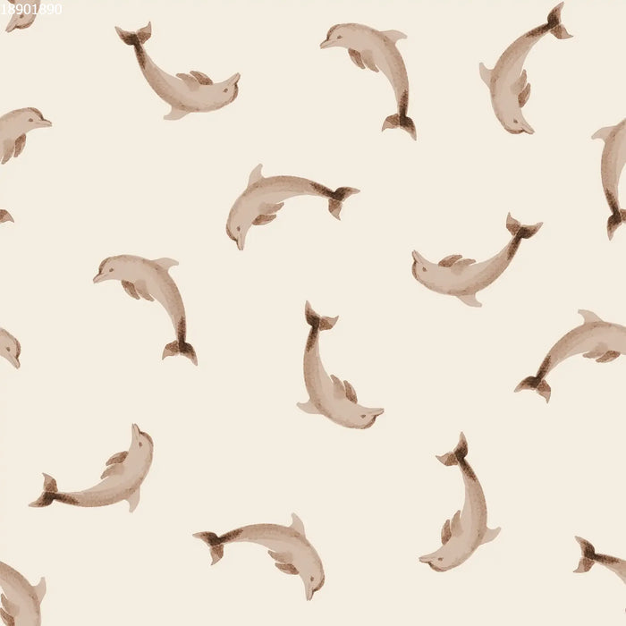 Dolphins Taupe - Family Fabrics B.V.