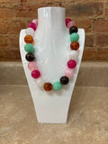 Dora Pink Mix Beaded Necklace