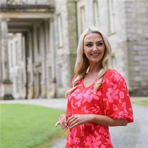 DORIS DRESS (RED)