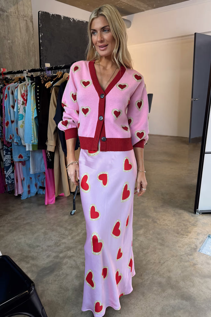 Dorris Skirt (Pink Hearts)