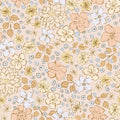 Earthy Warm Flowerfield - Family Fabrics B.V.
