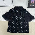 Elegant Polka-Dot Chiffon Blouse