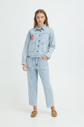 Ella Ankle Length Jeans (Light Blue/Stonewashed)
