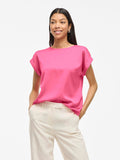 Elle Satin Top (Sangria Sunset)