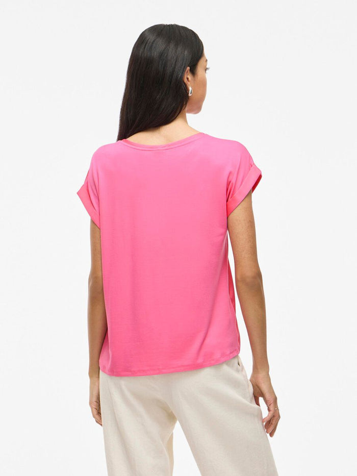 Elle Satin Top (Sangria Sunset)