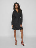 Ema V-Neck Mini Dress (Black)