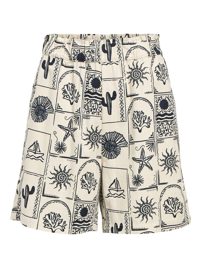 Ember Printed Shorts (Sandshell/Sky Captain)