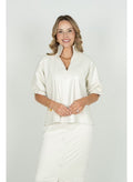 Emily McCarthy Poppy Top in Carrara