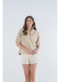 Emily McCarthy Poppy Top in Mosaic Monogram